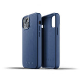 Mujjo iPhone 13 Mini -kuori, kokonahkainen suojakuori, musta
