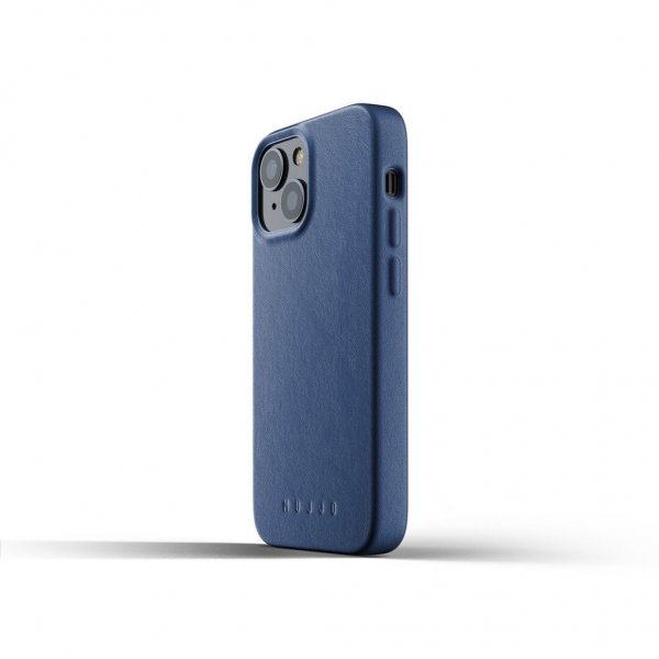 Mujjo iPhone 13 Mini -kuori, kokonahkainen suojakuori, musta