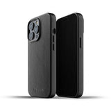 Mujjo iPhone 13 Pro -täysnahkakotelo, musta