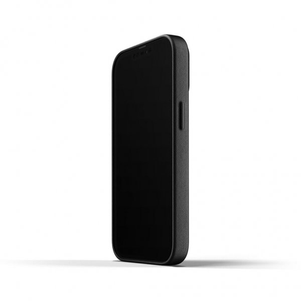 Mujjo iPhone 13 Pro -täysnahkakotelo, musta