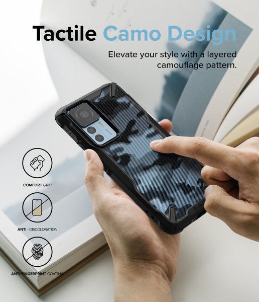 Ringke Xiaomi 12T/12T Pro kuori Fusion X Design Camo Black