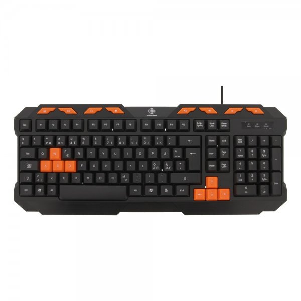 Deltaco Gaming DK110 peli näppäimistö Musta