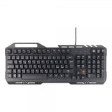 Deltaco Gaming DK120 Gaming-näppäimistö RGB Metalli Musta