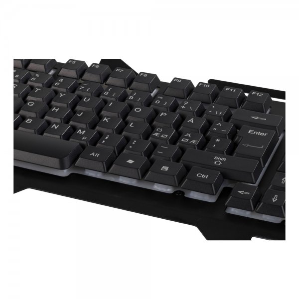 Deltaco Gaming DK120 Gaming-näppäimistö RGB Metalli Musta