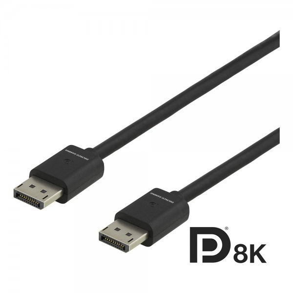 Deltaco Gaming DisplayPort 1.4 -kaapeli 2 m