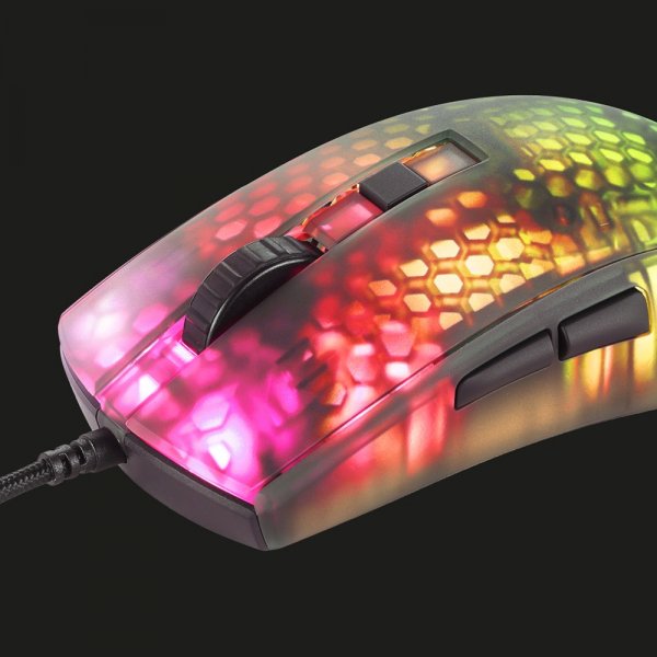 Deltaco Gaming DM310 Gaminghiiri Puoliläpinäkyvä RGB Musta