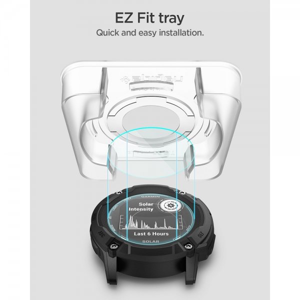 Spigen Garmin Instinct 2X Solar -näytönsuoja GLAS.tR EZ Fit 2 kpl