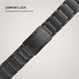 Kiinteä Garmin QuickFit 22mm Titaaniranneke Musta