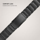 Kiinteä Garmin QuickFit 26mm ranneke Titaanihihna Musta
