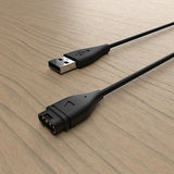 Kiinteä Garmin-älykellon latauskaapeli USB-A 2 m musta