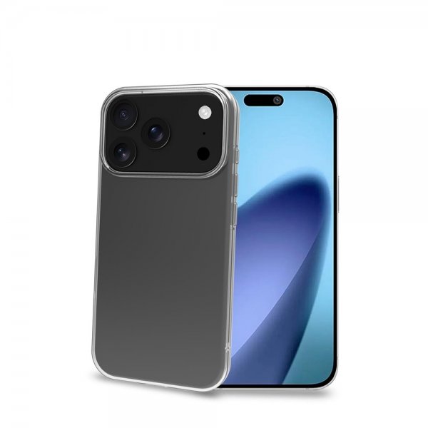 Celly iPhone 17 Pro -suojakuori GELSKIN Läpinäkyvä