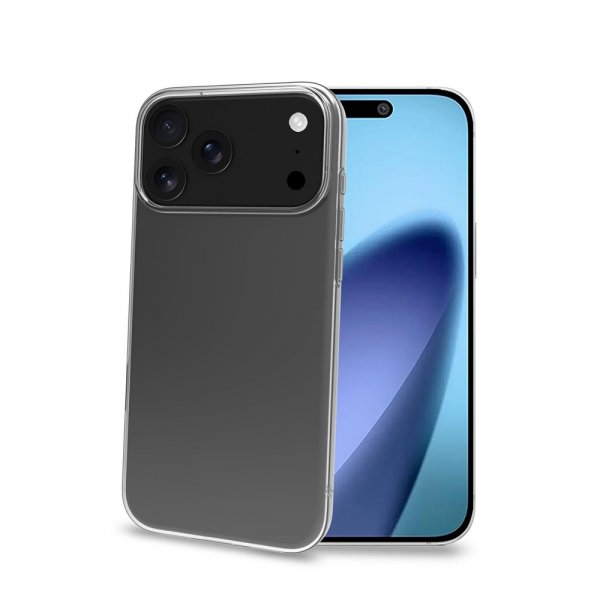 Celly iPhone 17 Pro Max -suojakuori GELSKIN Läpinäkyvä