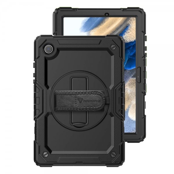 Armor-X Samsung Galaxy Tab A8 Kuori Vedenkestävä Suojakotelo Käsihihna Jalusta