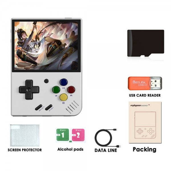 Miyoo Mini+ Käsikonsoli Retro 3.5" 64GB Valkoinen