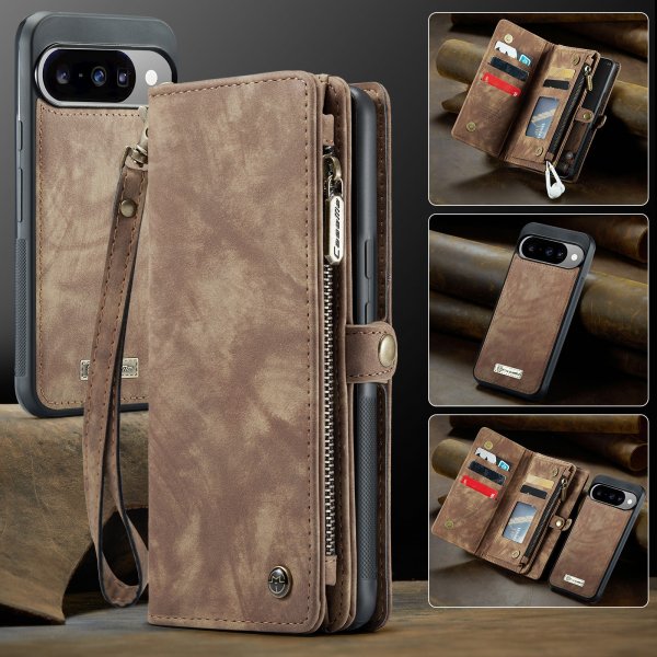 CaseMe Google Pixel 10/Pixel 10 Pro -kotelo 008 Series Irrotettava kuori Ruskea