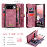 CaseMe Google Pixel 10/Pixel 10 Pro -kotelo 008 Series irrotettavalla kuorella, punainen