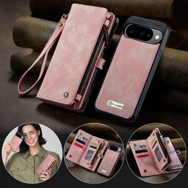 CaseMe Google Pixel 10/Pixel 10 Pro Kotelo 008 Series Irrotettava Kuori Pinkki