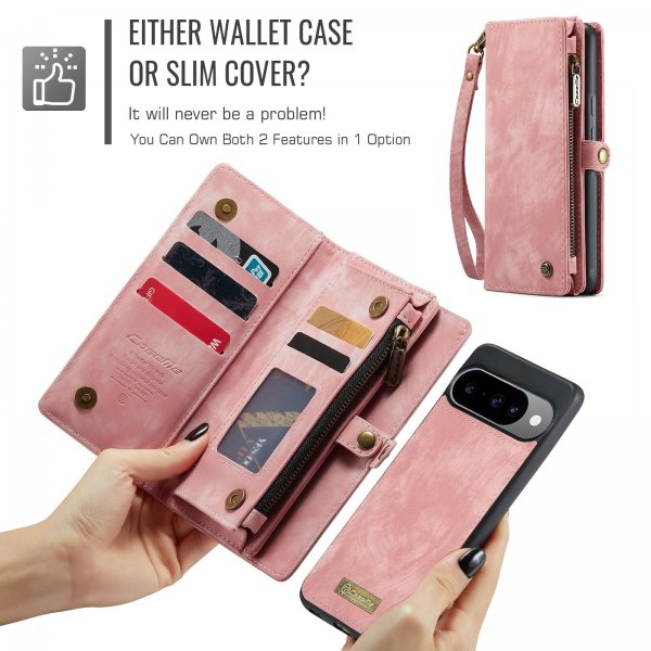 CaseMe Google Pixel 10/Pixel 10 Pro Kotelo 008 Series Irrotettava Kuori Pinkki