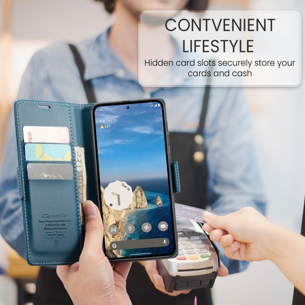 CaseMe Google Pixel 9/9 Pro/Pixel 10/10 Pro -kotelo 023-sarja sininen