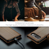 CaseMe Google Pixel 9/9 Pro/Pixel 10/10 Pro Kotelo 023 Series Ruskea