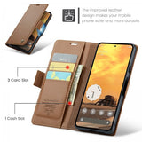 CaseMe Google Pixel 9/9 Pro/Pixel 10/10 Pro Kotelo 023 Series Ruskea