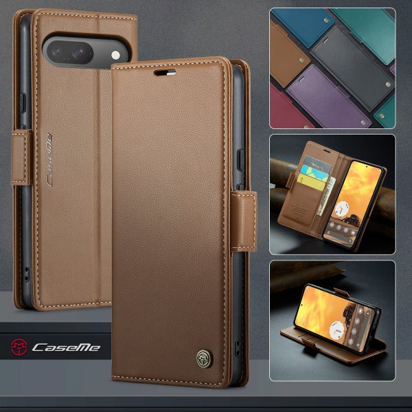 CaseMe Google Pixel 9/9 Pro/Pixel 10/10 Pro Kotelo 023 Series Ruskea