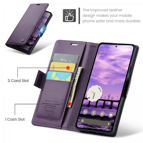 CaseMe Google Pixel 9/9 Pro/Pixel 10/10 Pro -kotelo, 023 Series, violetti