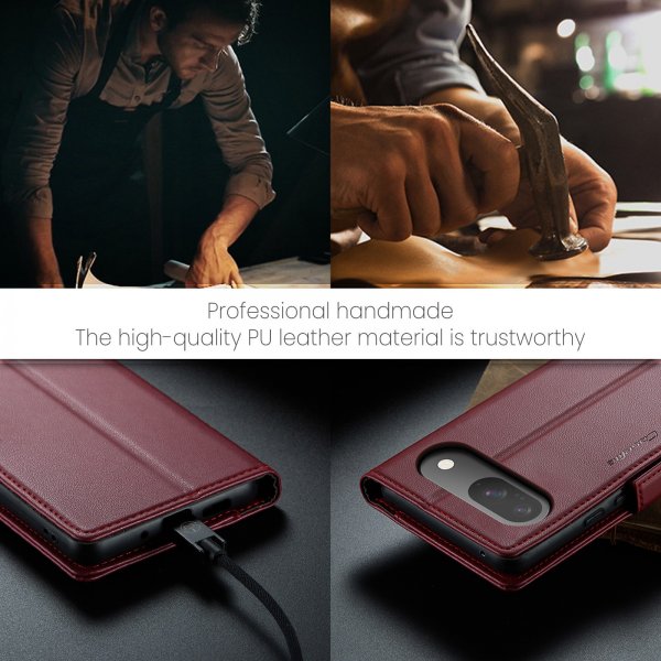 CaseMe Google Pixel 9/9 Pro/Pixel 10/10 Pro Kotelo 023 Series Punainen