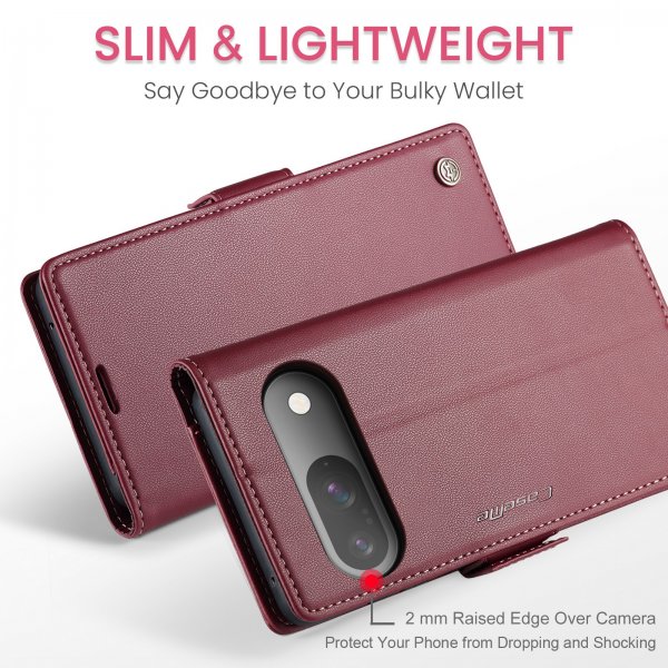 CaseMe Google Pixel 9/9 Pro/Pixel 10/10 Pro Kotelo 023 Series Punainen