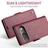 CaseMe Google Pixel 9/9 Pro/Pixel 10/10 Pro Kotelo 023 Series Punainen