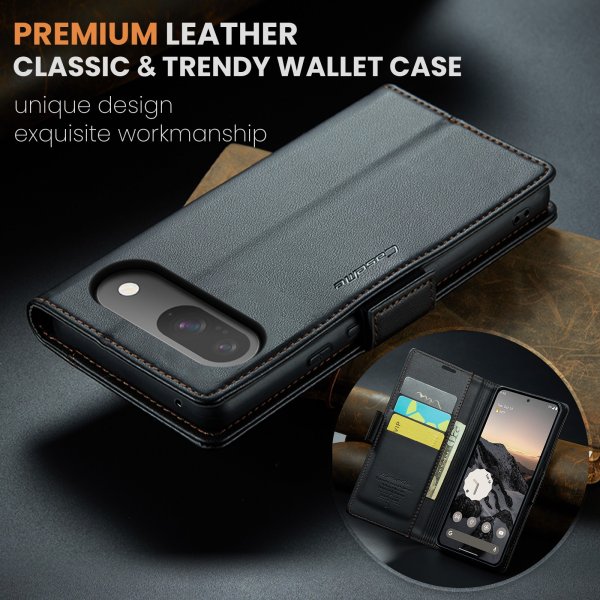 CaseMe Google Pixel 9/9 Pro/Pixel 10/10 Pro -suojakuori 023 Series, musta