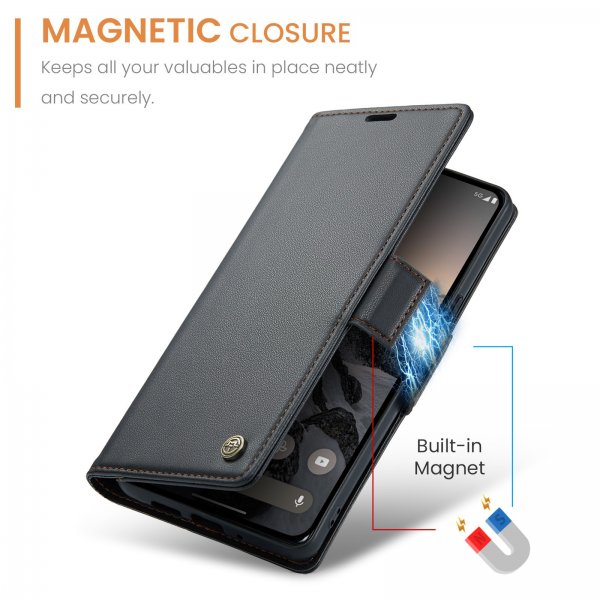 CaseMe Google Pixel 9/9 Pro/Pixel 10/10 Pro -suojakuori 023 Series, musta