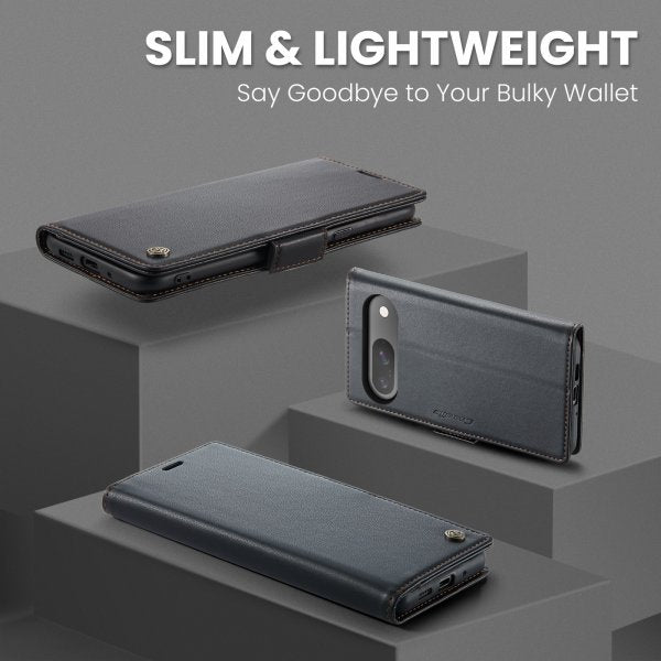 CaseMe Google Pixel 9/9 Pro/Pixel 10/10 Pro -suojakuori 023 Series, musta