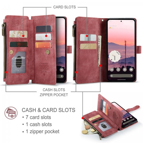 CaseMe Google Pixel 9/9 Pro/Pixel 10/10 Pro -kotelo C30-sarja Punainen