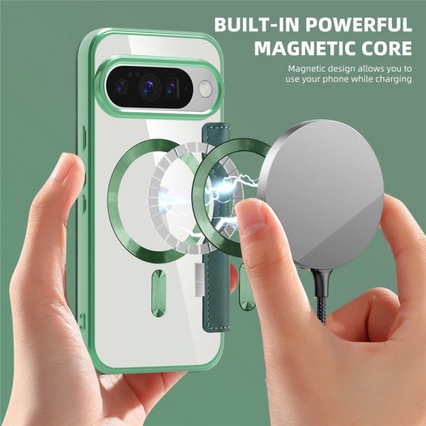 Google Pixel 10/Pixel 10 Pro Kotelo MagSafe Vihreä