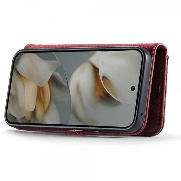 Dg.Ming Google Pixel 10/Pixel 10 Pro -kotelo irrotettavalla kuorella, punainen