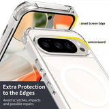 Nordic Covers Google Pixel 9/9 Pro/Pixel 10/10 Pro -suojakuori Feather Series MagSafe Läpinäkyvä
