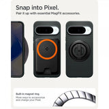 Spigen Google Pixel 10/Pixel 10 Pro -suojakuori Liquid Air MagFit Abyss Green