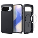 Spigen Google Pixel 10/Pixel 10 Pro -suojakuori Nano Pop MagFit Black Sesame