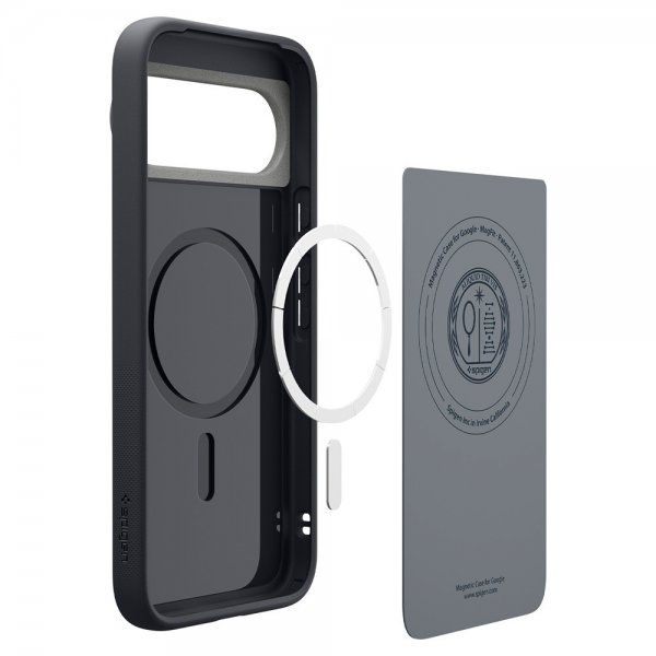 Spigen Google Pixel 10/Pixel 10 Pro -suojakuori Nano Pop MagFit Black Sesame
