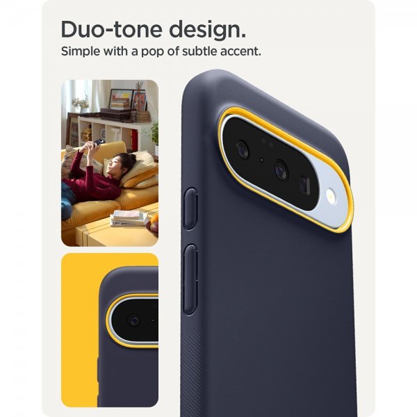 Spigen Google Pixel 10/Pixel 10 Pro Suojakuori Nano Pop MagFit Blueberry Navy