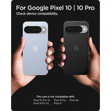 Spigen Google Pixel 10/Pixel 10 Pro -kuori, Rugged Armor MagFit, mattamusta