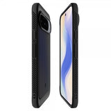 Spigen Google Pixel 10/Pixel 10 Pro -kuori, Rugged Armor MagFit, mattamusta
