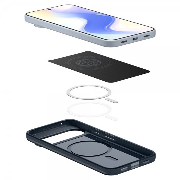 Spigen Google Pixel 10/Pixel 10 Pro Suojakuori Thin Fit MagFit Metal Slate