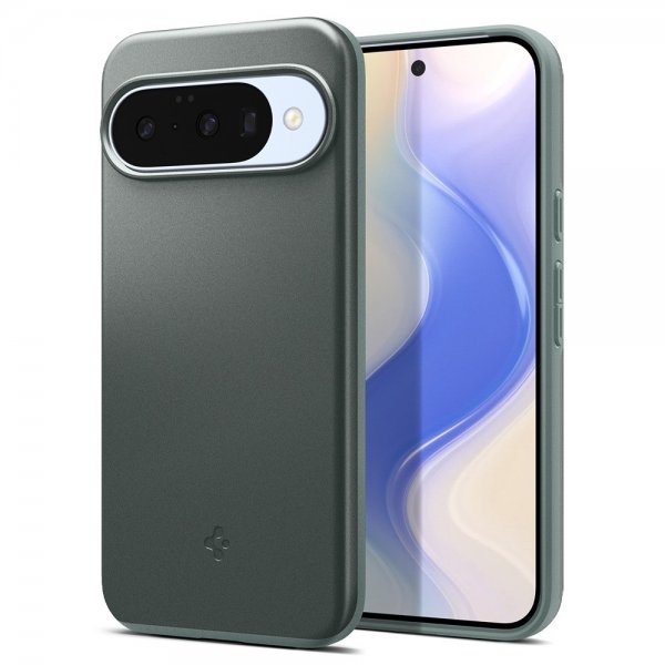 Spigen Google Pixel 10/Pixel 10 Pro -kuori Thin Fit MagFit Sage Green