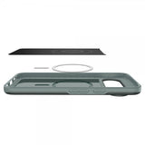 Spigen Google Pixel 10/Pixel 10 Pro -kuori Thin Fit MagFit Sage Green