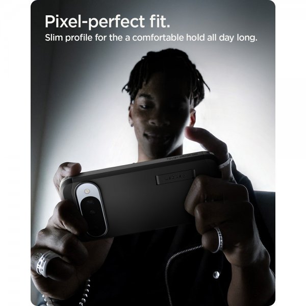 Spigen Google Pixel 10/Pixel 10 Pro Suojakuori Tough Armor MagFit Musta