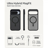 Spigen Google Pixel 10/Pixel 10 Pro Suojakuori Ultra Hybrid MagFit Frost Black