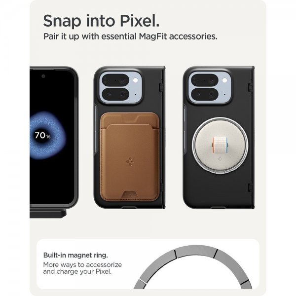 Spigen Google Pixel 10 Pro Fold -suojakuori Slim Armor Pro MagFit, musta