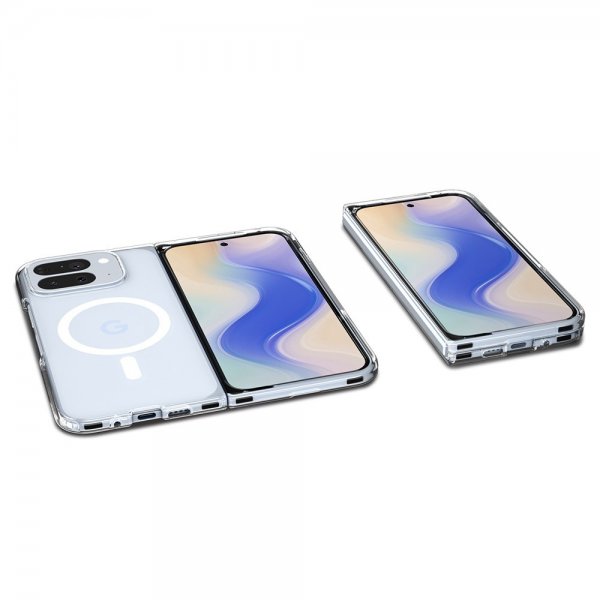 Spigen Google Pixel 10 Pro Fold Kotelo Ultra Hybrid MagFit Clear White